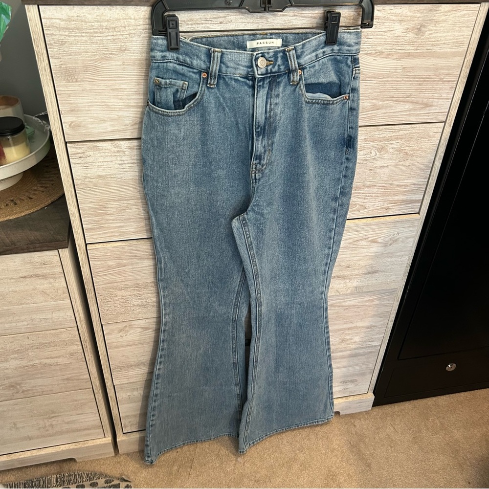 PacSun Light Blue Flare Jeans - Picture 2 of 6